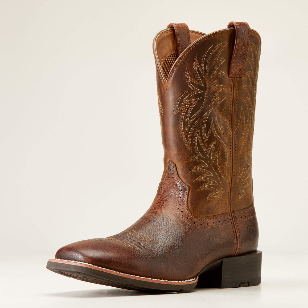 Sport Western Wide Square Toe Cowboy Boot