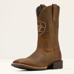 Sport Freedom Wide Square Toe Cowboy Boot