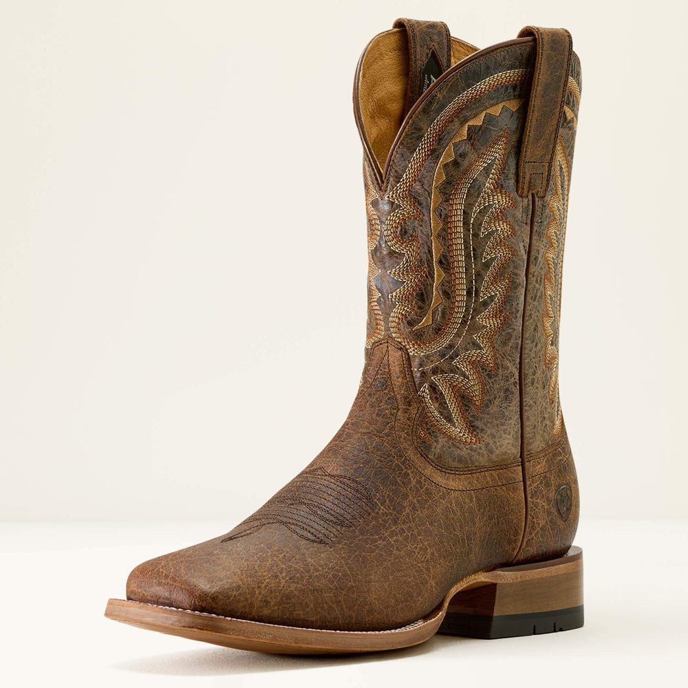 Rock Ridge Wide Square Toe Western Boot