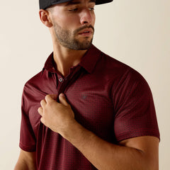 All Over Print Fitted Polo