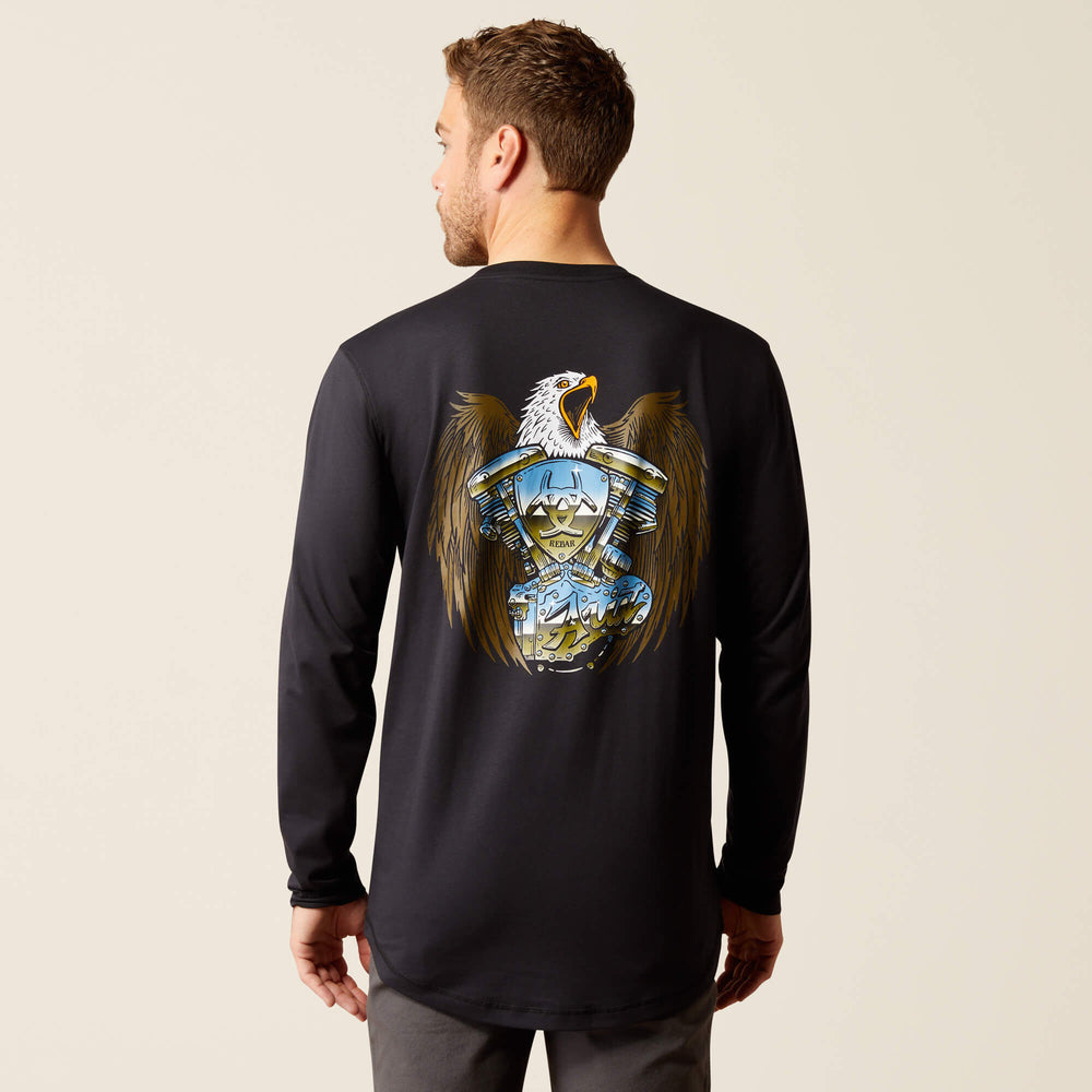Rebar Workman Chrome Moto Eagle T-Shirt