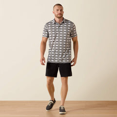 All Over Print Fitted Polo