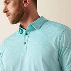 Jacquard Printed Fitted Polo
