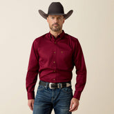 Solid Twill Fitted Shirt