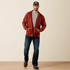 Rebar Lightweight Label Full Zip Hoodie