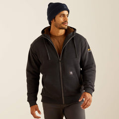 Rebar All-Weather Sherpa-Lined Full Zip Hoodie