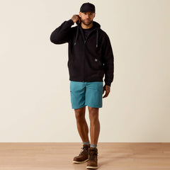 Rebar Lightweight Label Full Zip Hoodie