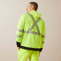 Rebar WorkTek Hi-Vis Full Zip Hoodie