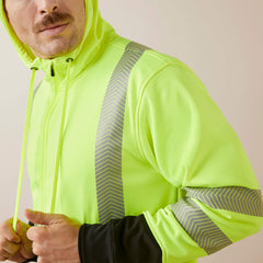 Rebar WorkTek Hi-Vis Full Zip Hoodie