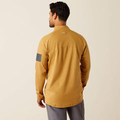 FR Combat Stretch Patriot 1/4 Zip Work Shirt