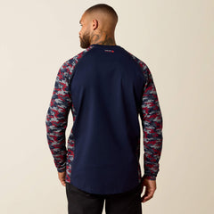 FR AC Stretch Camo Baseball T-Shirt