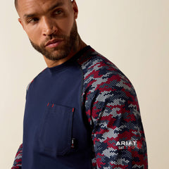 FR AC Stretch Camo Baseball T-Shirt