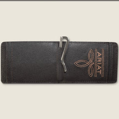 Ariat Logo Print Money Clip Wallet