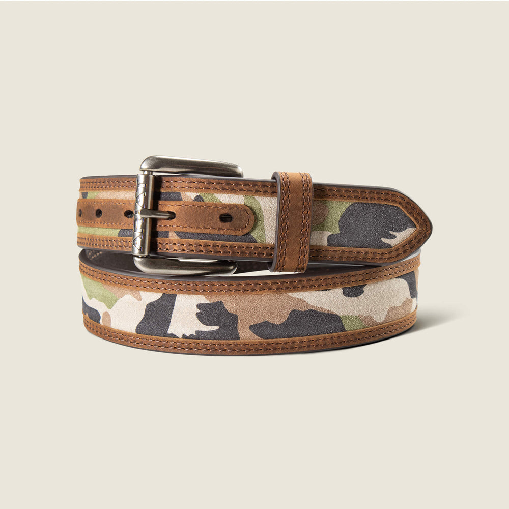 Work Camo Suede Inlay Belt