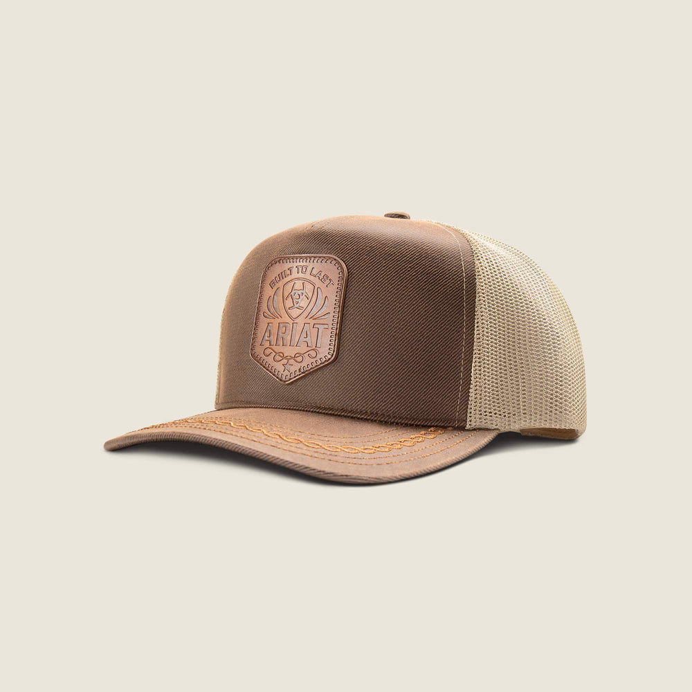 Oilskin Faux Leather Patch Cap