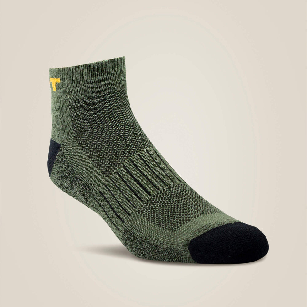High Performance Quarter Crew Tek Work Sock 3 Pair Pack