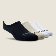 Hilo No Slip No Show Sock 4 Pair Multi Color Pack