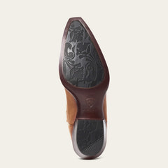 Heritage X Toe Elastic Wide Calf Western Boot