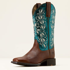 Round Up Holly Wide Square Toe Western Boot