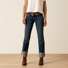 R.E.A.L. Mid Rise Stretch Icon Stackable Straight Leg Jean