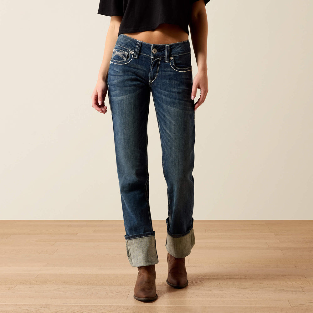 R.E.A.L. Mid Rise Stretch Ivy Stackable Straight Leg Jean