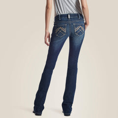 R.E.A.L. Low Rise Stretch Rosy Whipstitch Boot Cut Jean