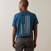 Rebar Cotton Strong American Flag Graphic T-Shirt