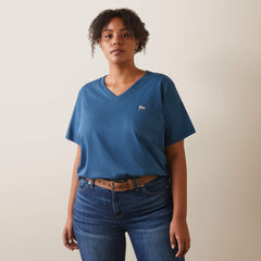 Rebar Cotton Strong American Flag Graphic T-Shirt