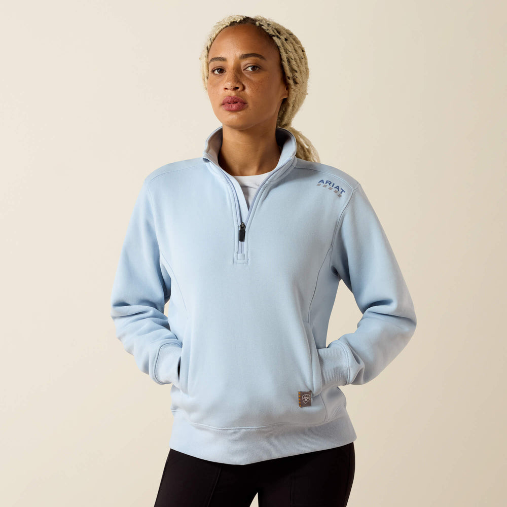 Rebar Lightweight Mock 1/2 Zip Sweatshirt