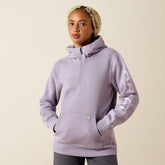 Rebar Lightweight Logo 1/2 Zip Hoodie