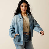 Cheyenne Denim Bomber Jacket