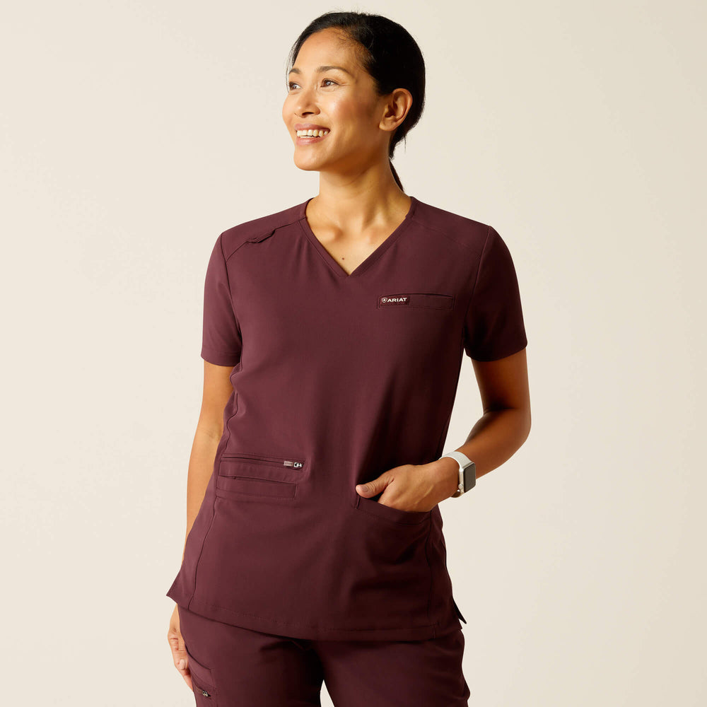 Clara 6 Pocket Scrub Top