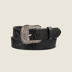 Floral Embossed Rope Belt