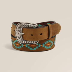 Turquoise Diamond Embroidery Belt