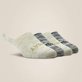 No Slip No Show Sock 4 Pair Multi Color Pack