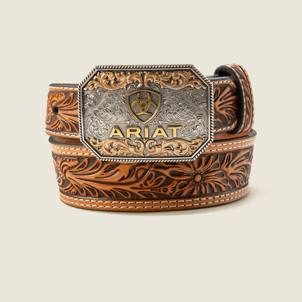 Floral Tooled Belt