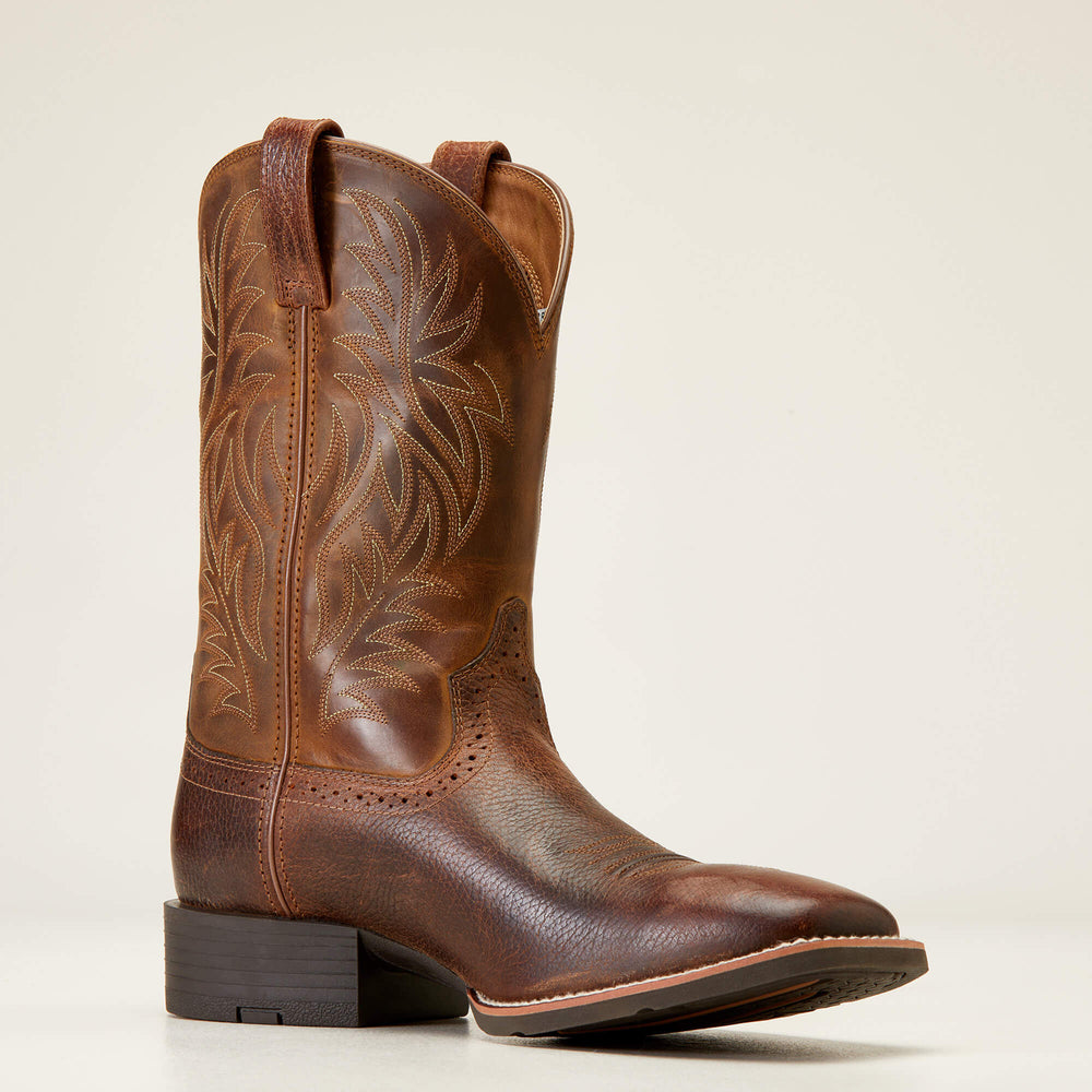 Sport Western Wide Square Toe Cowboy Boot