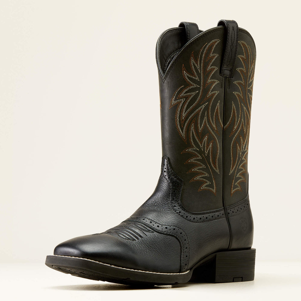 Sport Western Wide Square Toe Cowboy Boot
