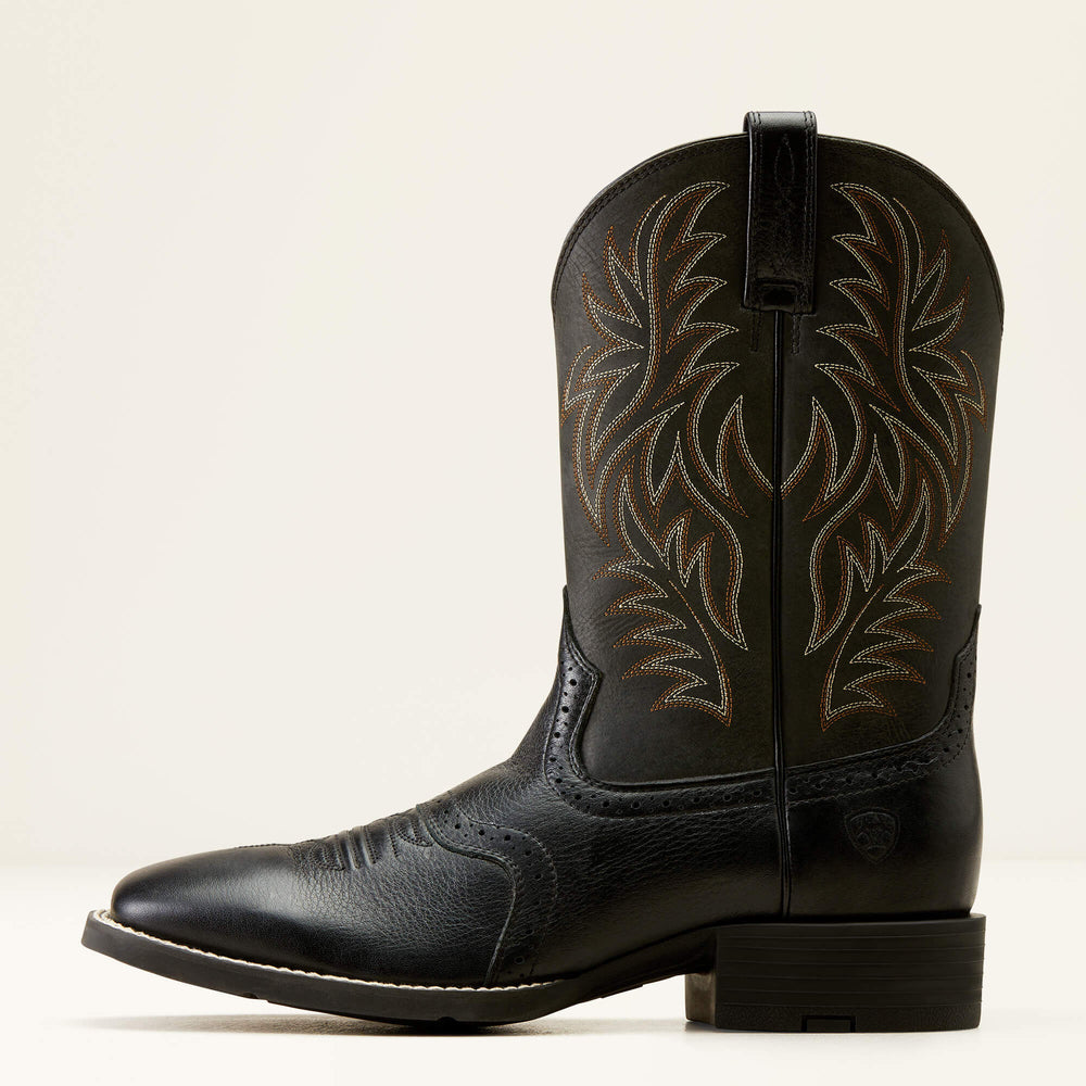 Sport Western Wide Square Toe Cowboy Boot