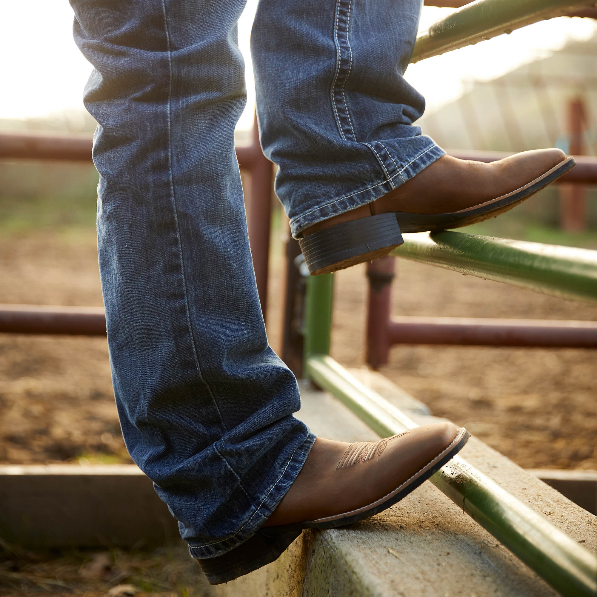 Sport Wide Square Toe Cowboy Boot