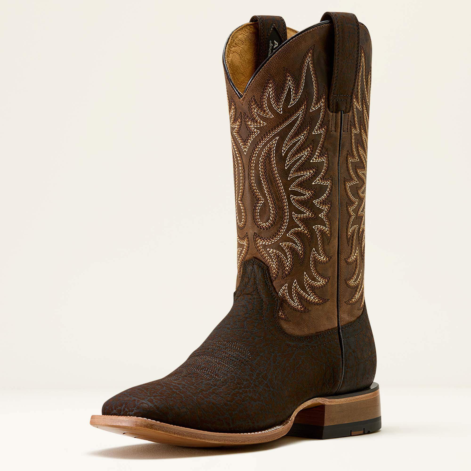 Gold Point Wide Square Toe Cowboy Boot