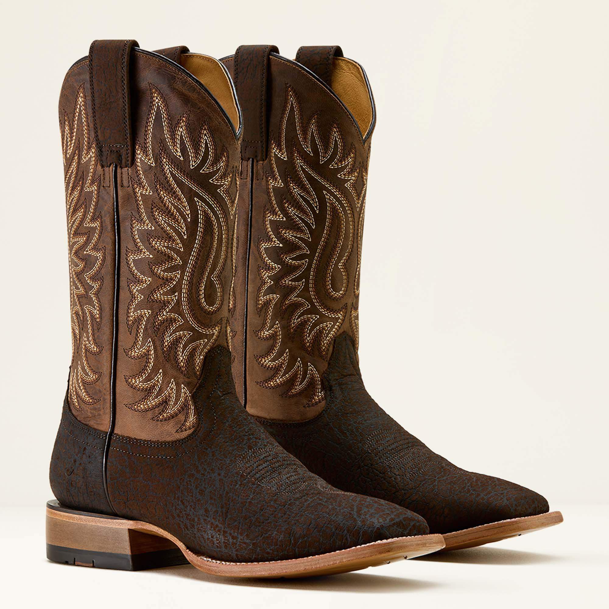 Gold Point Wide Square Toe Cowboy Boot