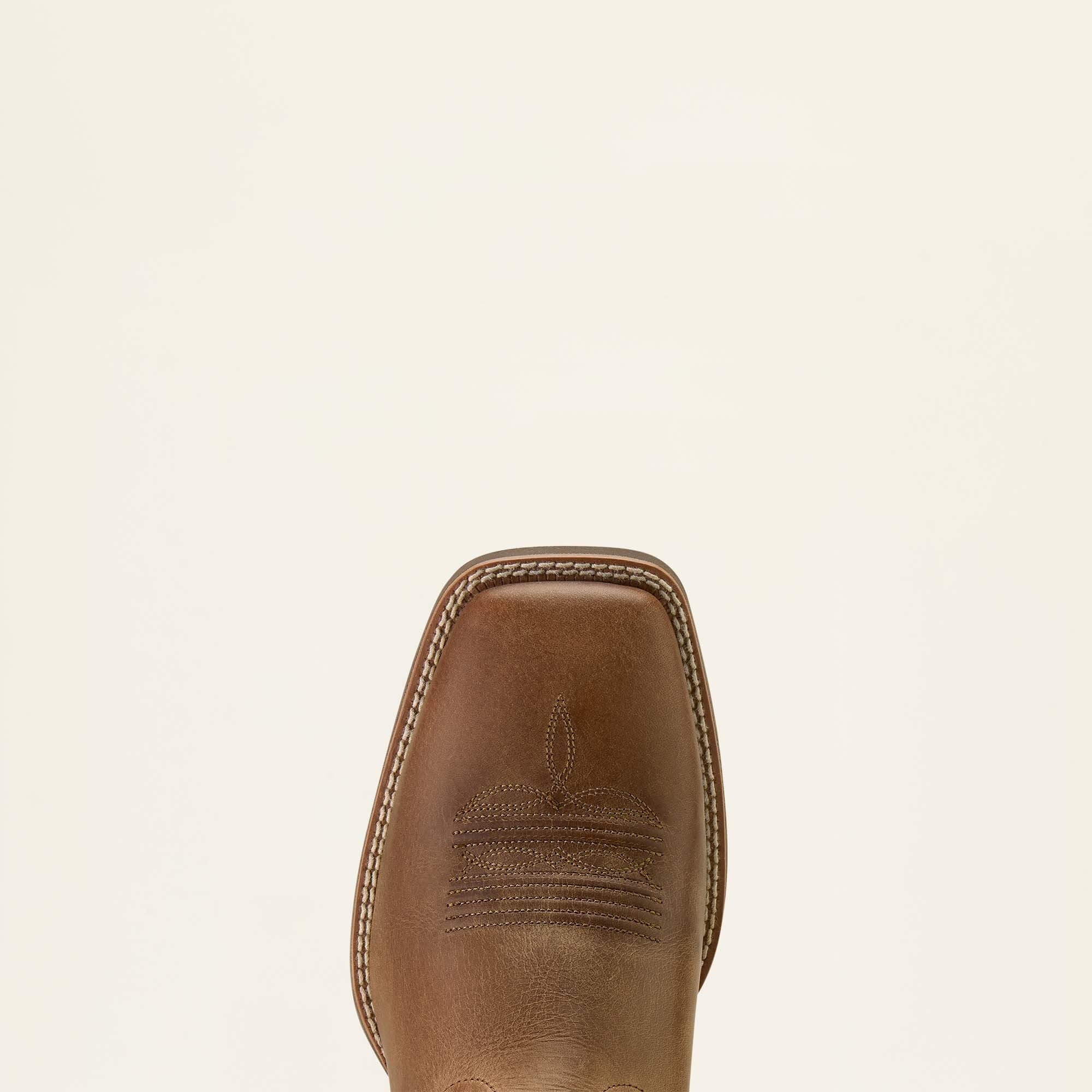 Sport Steer Skull Wide Square Toe Cowboy Boot