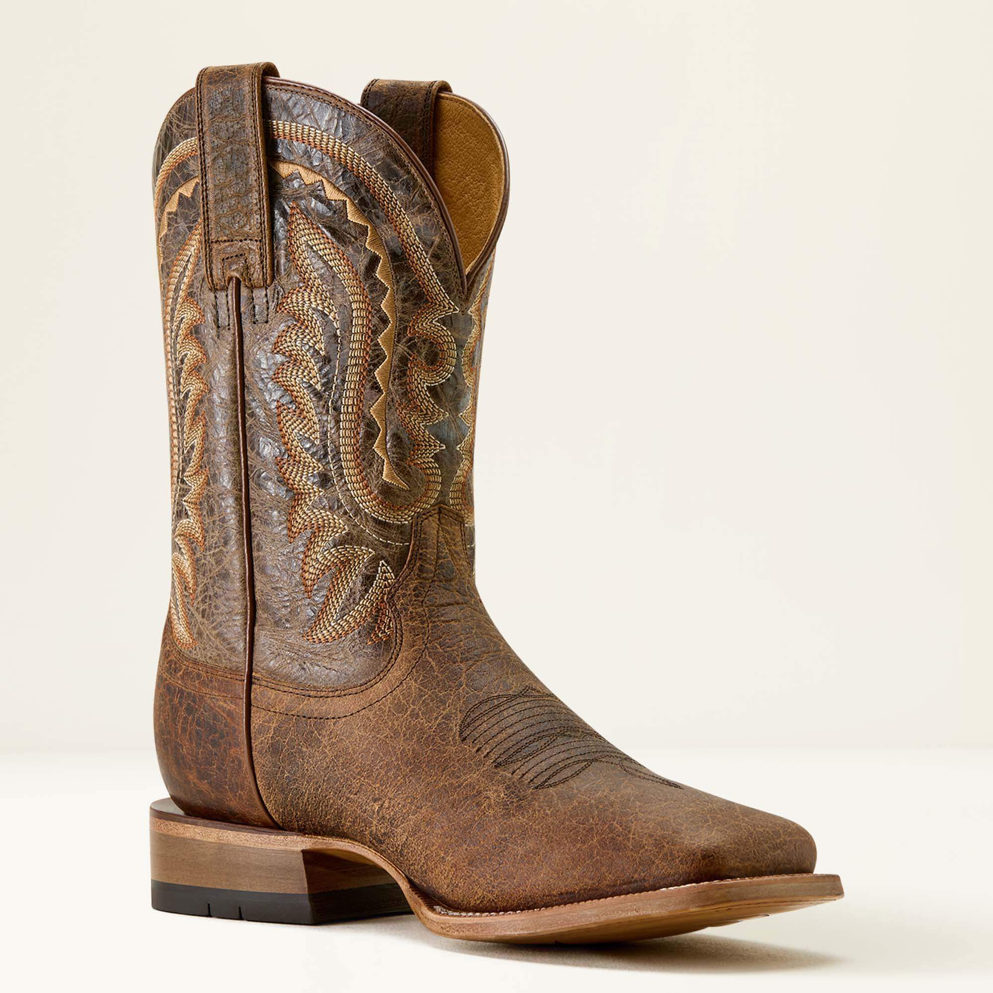 Rock Ridge Wide Square Toe Western Boot