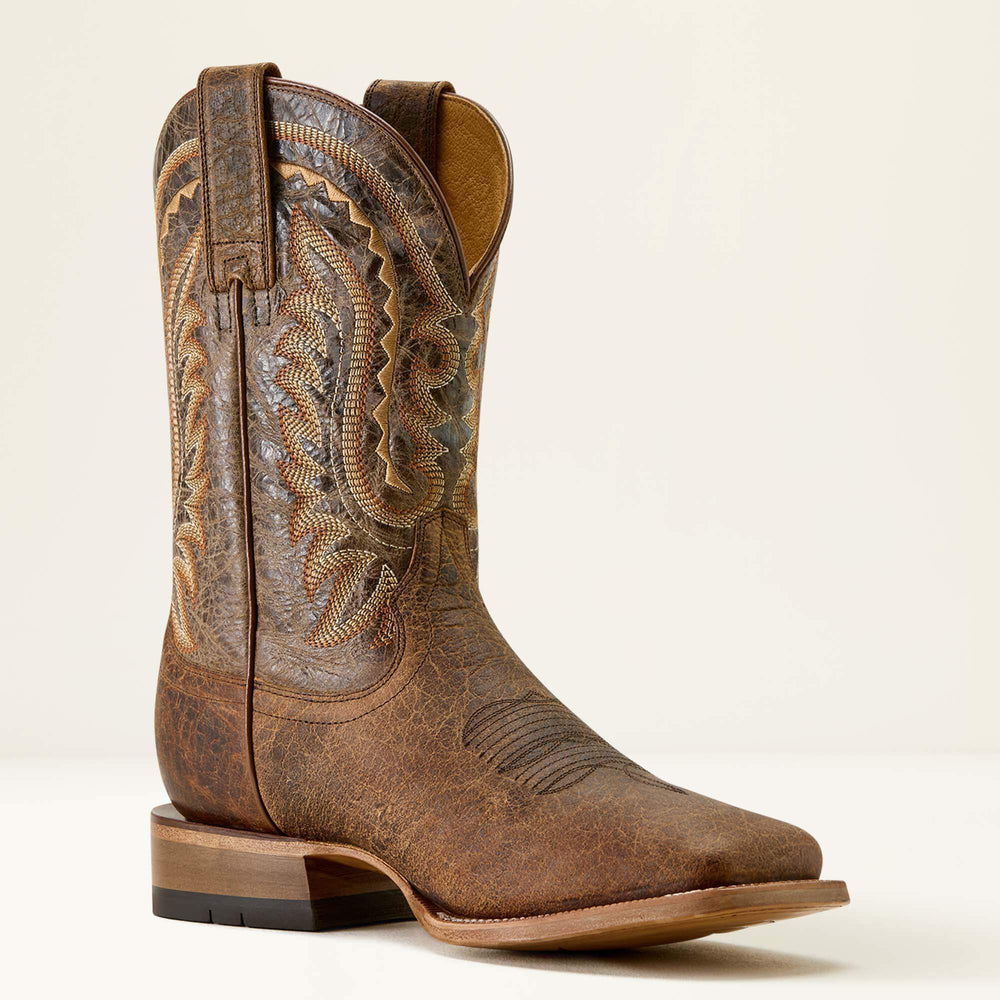 Rock Ridge Wide Square Toe Western Boot