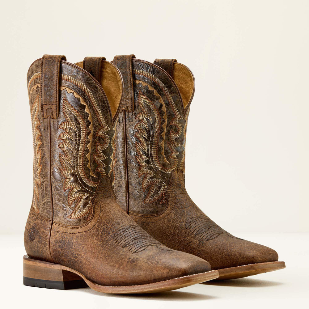 Rock Ridge Wide Square Toe Western Boot