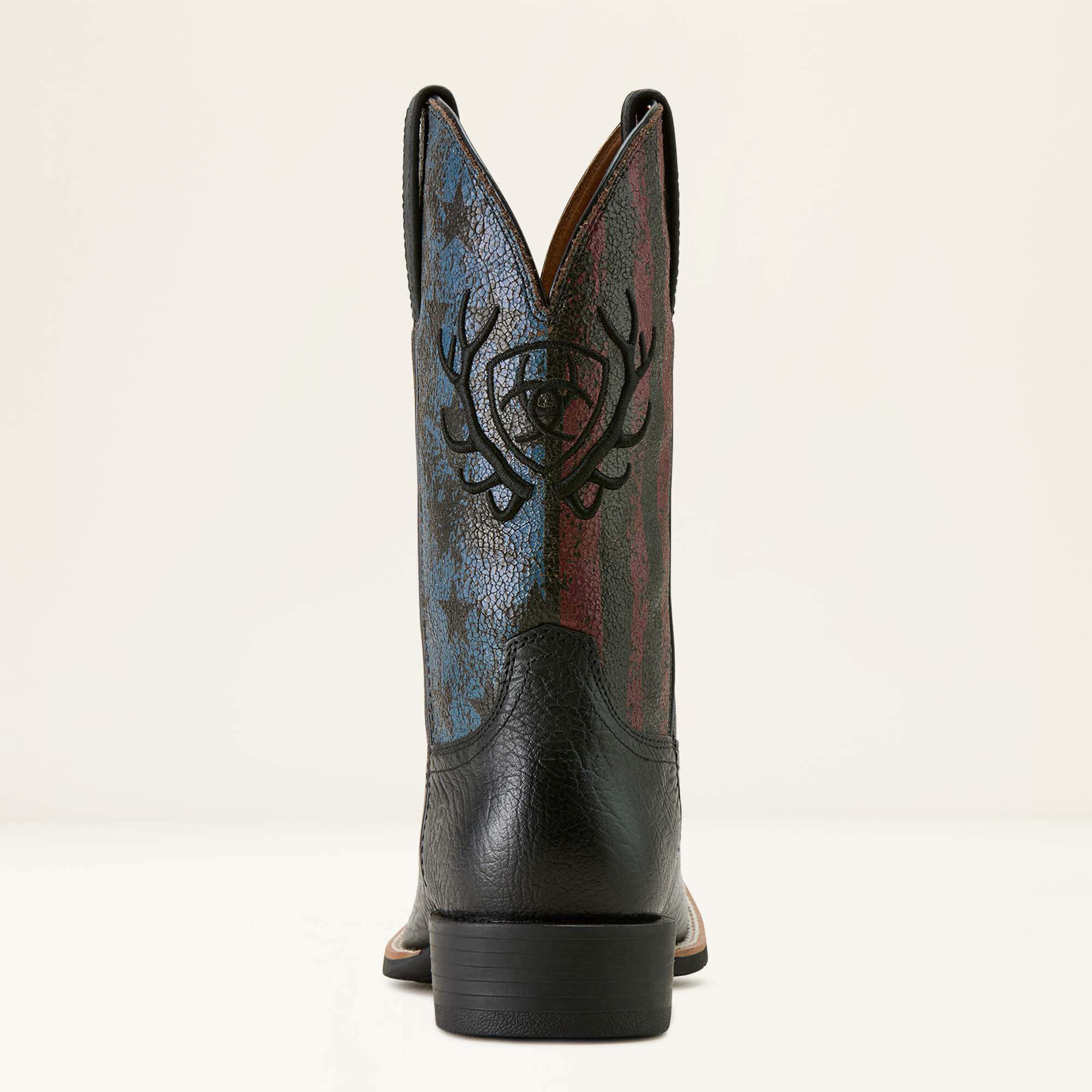 Sport Liberty Antler Wide Square Toe Cowboy Boot