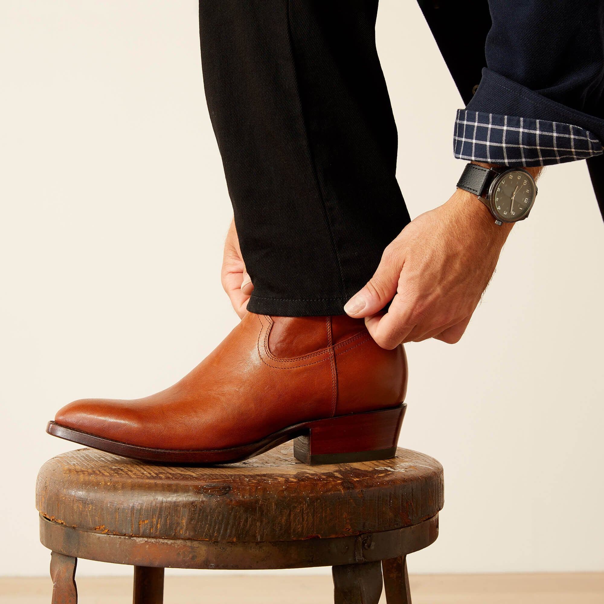 Bench Made Brewer Western Boot