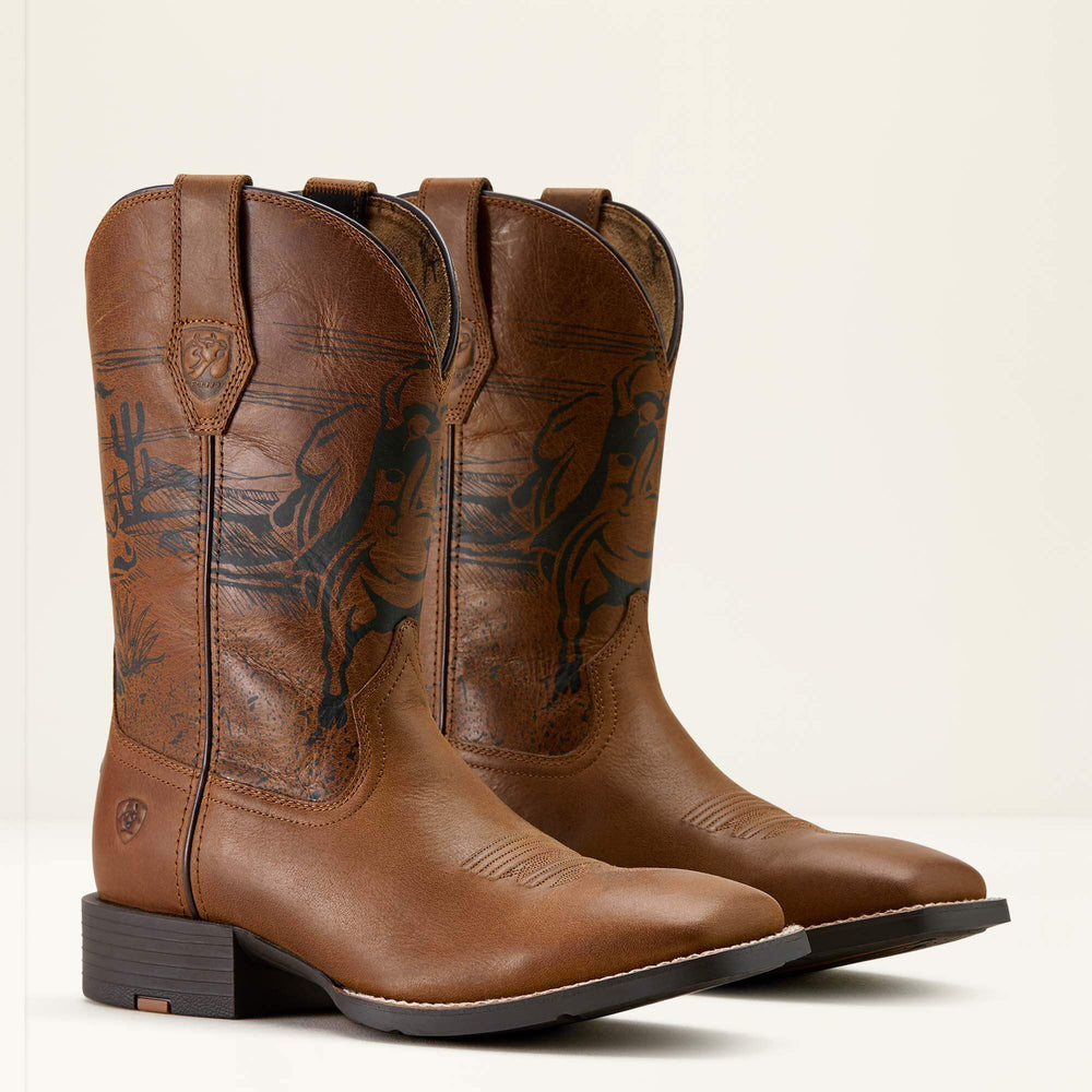 Sport PBR Wide Square Toe Cowboy Boot