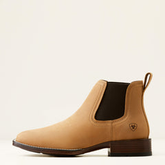 Booker Chelsea Wide Square Toe Western Boot